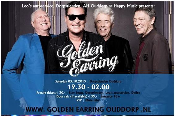 2015-10-03 Golden Earring ad Ouddorp - Sporthal Dorpstienden